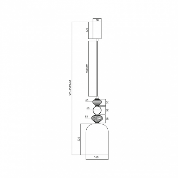 Lampa wisząca ARTE 12W LED