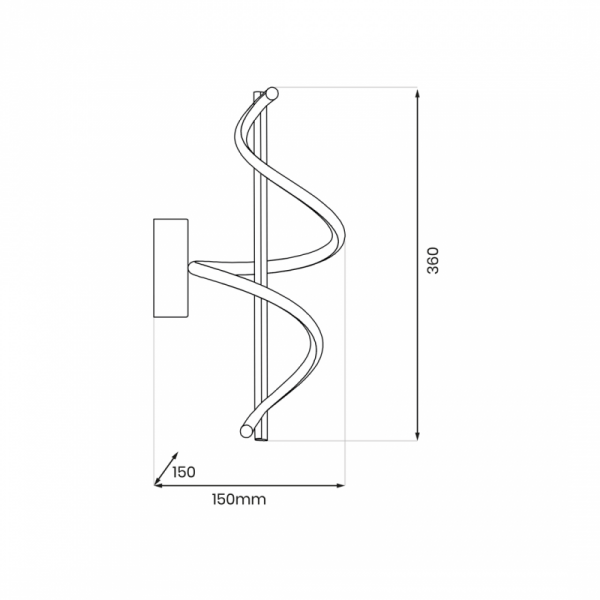 Kinkiet TWIST 12W LED