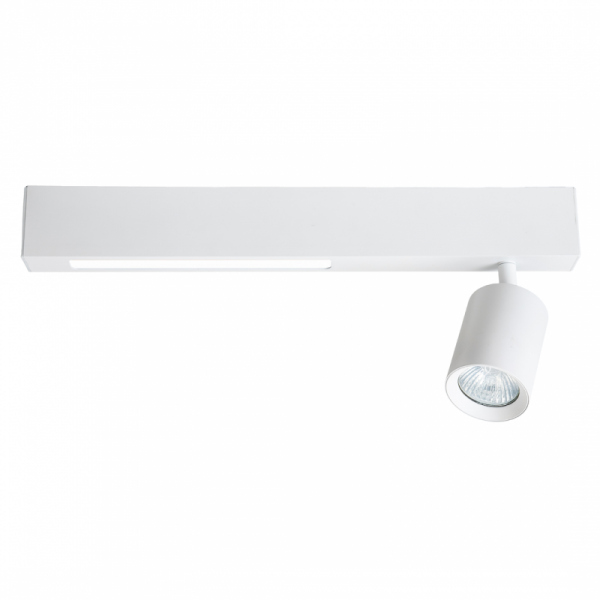 LAMPA SUFITOWA LISTWA REFLEKTOR 9W+1xGU10 BIAŁA MAGNET MILAGRO ML1131