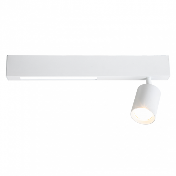 LAMPA SUFITOWA LISTWA REFLEKTOR 9W+1xGU10 BIAŁA MAGNET MILAGRO ML1131