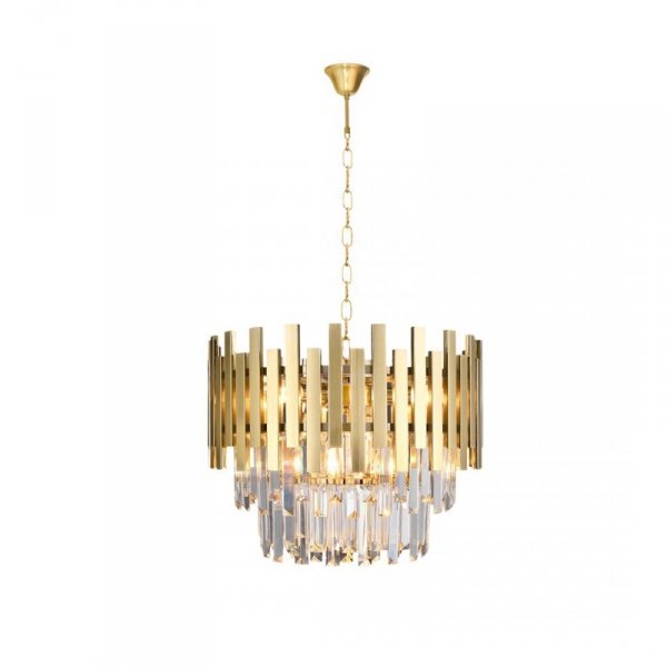 	LAMPA ŻYRANDOL ZŁOTY KRYSZTAŁOWY Z KRYSZTAŁKAMI ASPEN MILAGRO ML5999