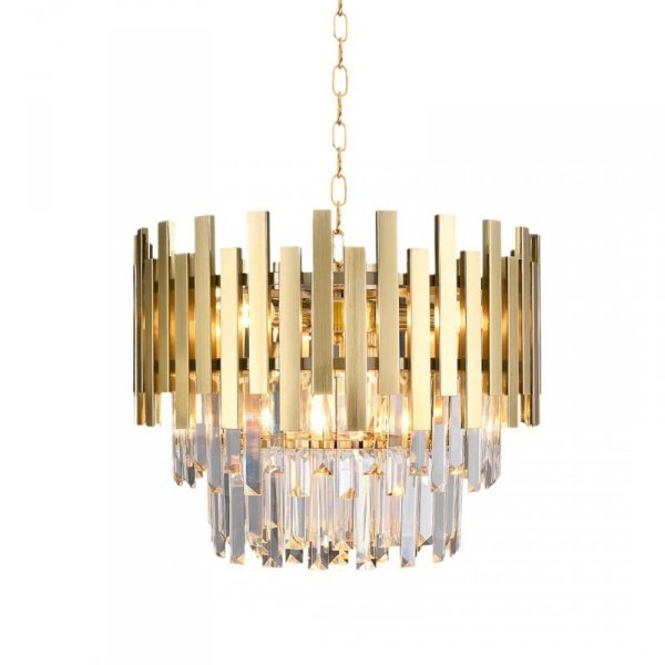 	LAMPA ŻYRANDOL ZŁOTY KRYSZTAŁOWY Z KRYSZTAŁKAMI ASPEN MILAGRO ML5999