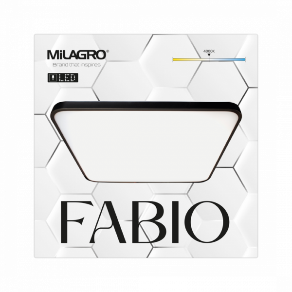 MILAGRO Plafon FABIO BLACK 35W