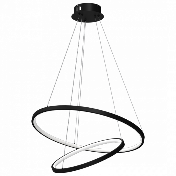 MILAGRO Lampa wisząca ROTONDA BLACK 51W LED