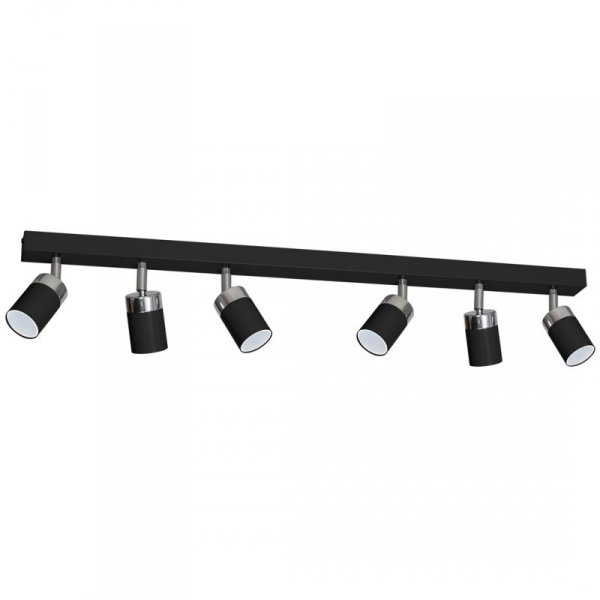 MILAGRO Lampa sufitowa JOKER BLACK 6xGU10