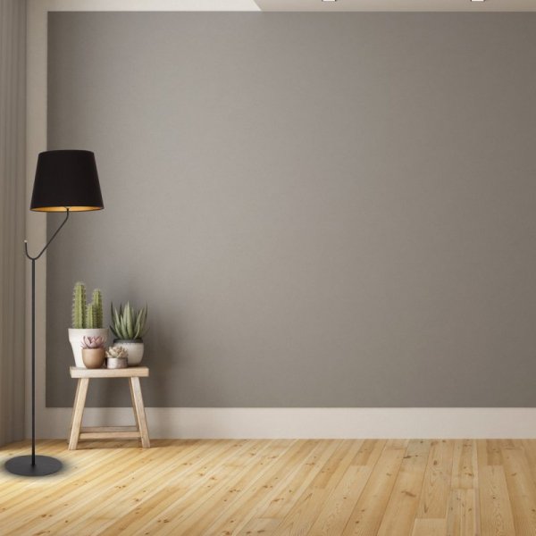 MILAGRO Lampa stojąca VICTORIA BLACK 1xE27