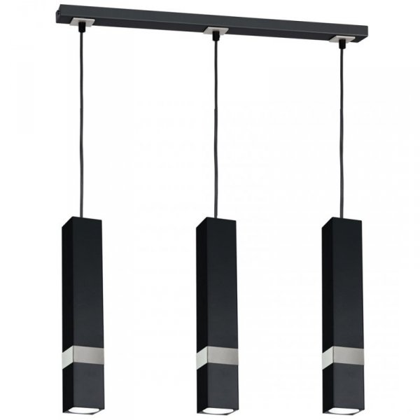 MILAGRO Lampa wisząca VIDAR BLACK/CHROME 3xGU10
