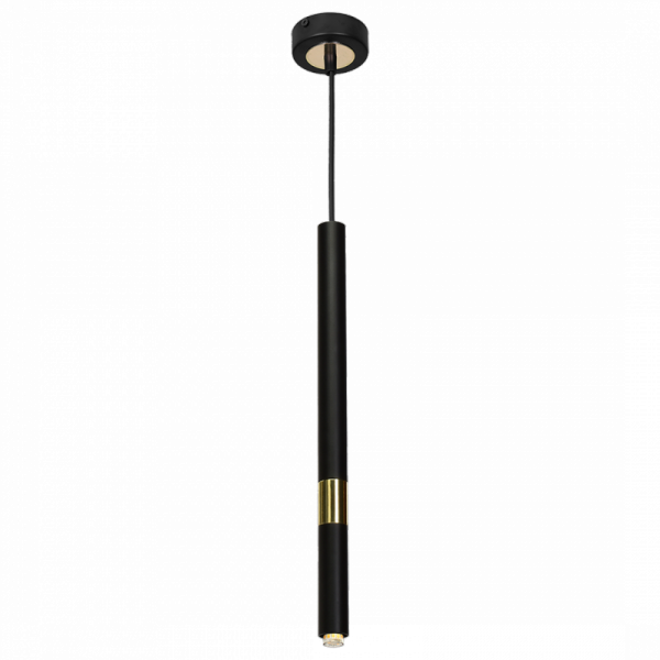 MILAGRO Lampa wisząca MONZA BLACK / GOLD 1xG9 8W