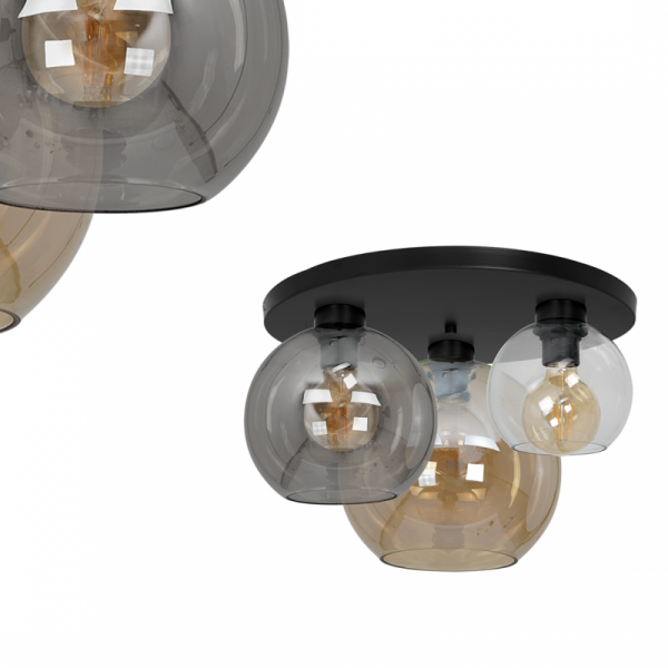 MILAGRO MLP6589 SOFIA MIX LAMPA SUFITOWA PLAFON SZKLANE KULE RÓŻNE KOLORY