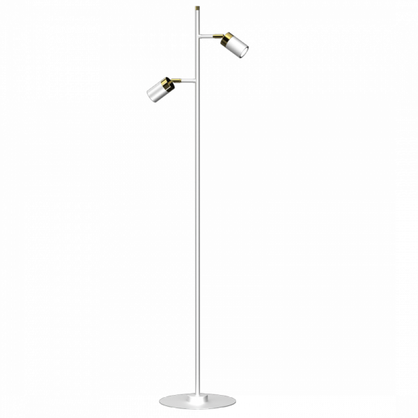 MILAGRO Lampa podłogowa JOKER WHITE/GOLD 1xGU10