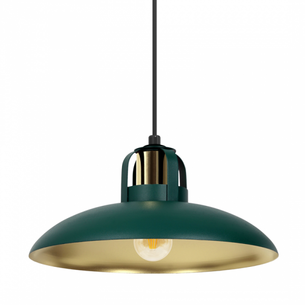 MILAGRO Lampa wisząca FELIX GREEN/GOLD 1xE27