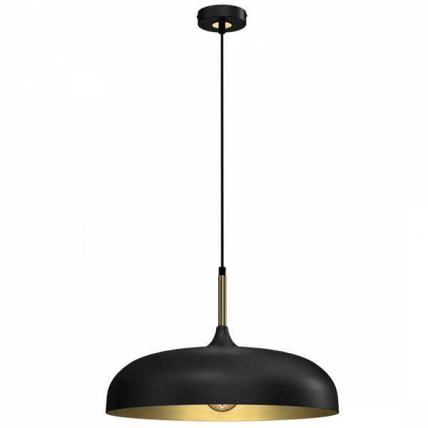 Lampa wisząca LINCOLN BLACK/GOLD 1xE27