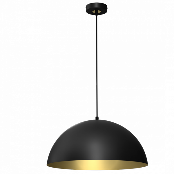 MILAGRO Lampa wisząca BETA BLACK/GOLD 1xE27 45cm