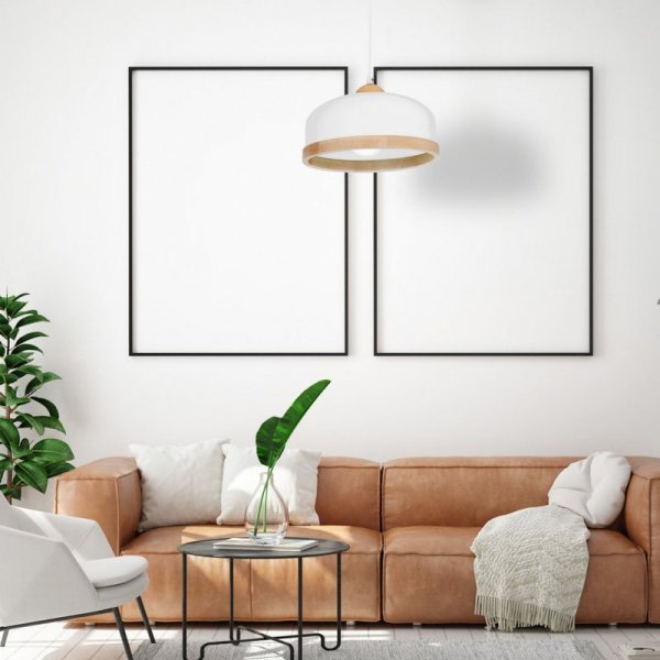 MILAGRO Lampa wisząca STUDIO WHITE 1xE27