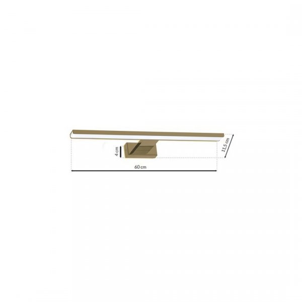 MILAGRO Kinkiet SHINE BRASS 13,8W LED