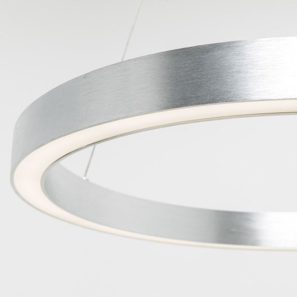 ZUMALINE PL200910-400-SL CARLO LAMPA WISZĄCA SREBRNA KOŁO RING OBRĘCZ 