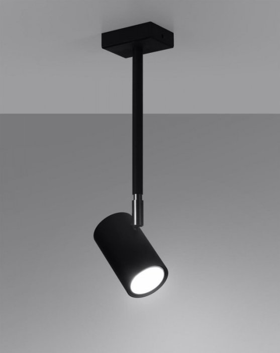 Plafon NORANO czarny regulacja klosza lampa na sufit Gu10 LED SOLLUX LIGHTING