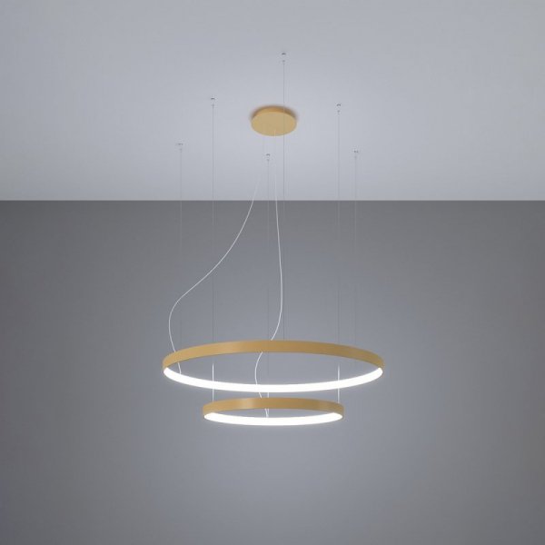 THORO LIGHTING Żyrandol RIO 2 55/78 złoty LED 4000K