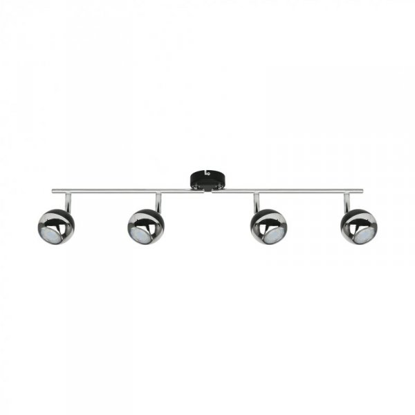ZUMA LINE GU16016-4TU2-BK GASTER LAMPA SUFITOWA SPOT KULA CZARNA CHROM
