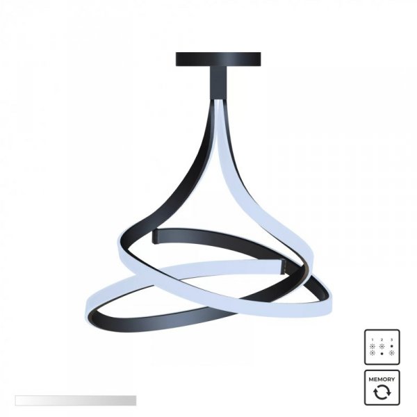 MX9932-2-3BD VISO LAMPA SUFITOWA CZARNA/BLACK