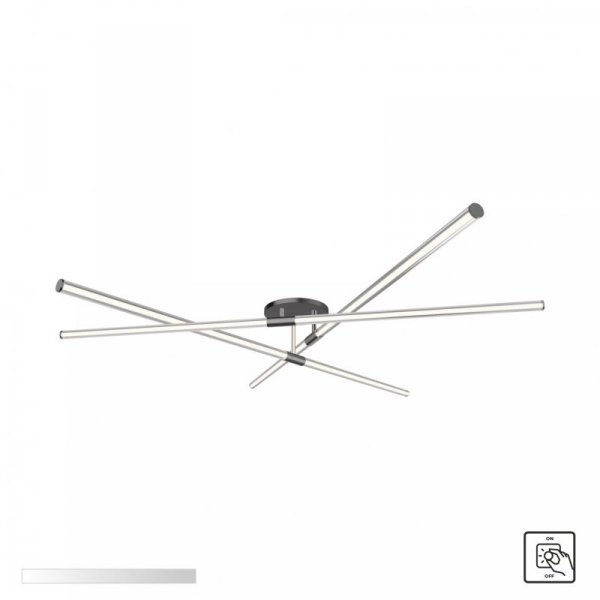 1006 LAUTARO LAMPA SUFITOWA CZARNA/BLACK
