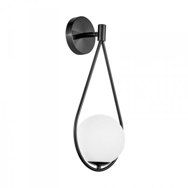 LUMINA DECO NOWOCZESNA LAMPA ŚCIENNA KINKIET CZARNY FORNERI D15