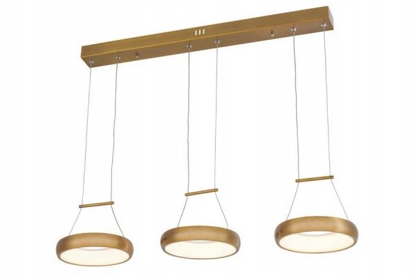 Lampa wisząca Reality Thea LED ZŁOTA KOŁA RINGI