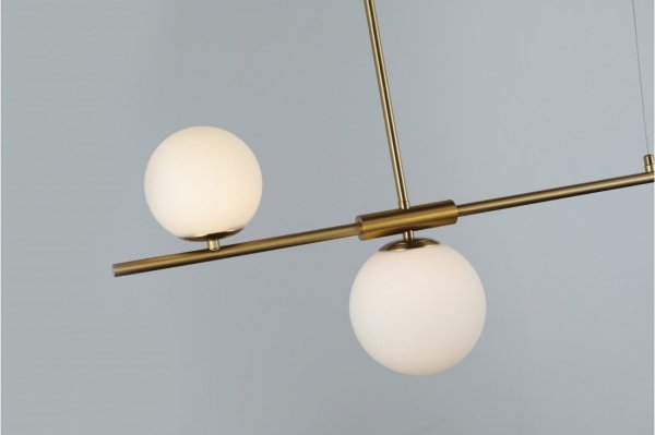 AZZARDO SANTANDER AZ4419 LAMPA WISZĄCA BIAŁO ZŁOTA NOWOCZESNA