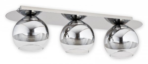 LAMPA SUFITOWA PLAFON CHROM SZKLANE KULE LEMIR COLOURS