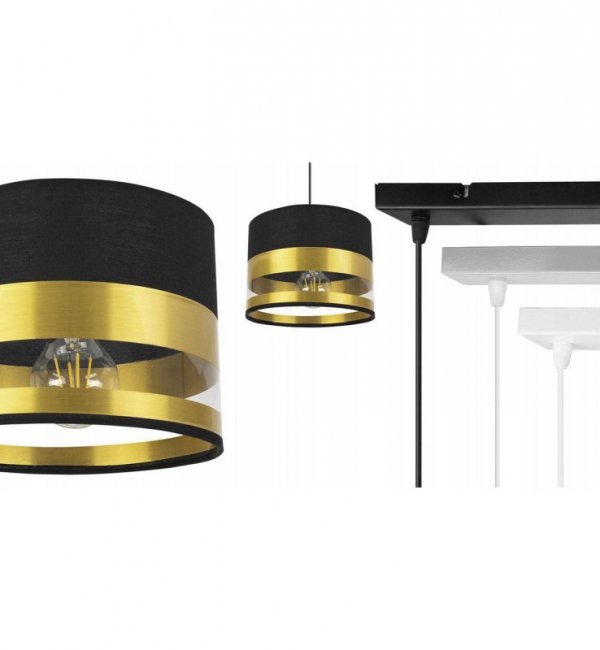 Lampa abażur materiałowa - INTENSE GOLD 2280/3/20 LIGHT HOME