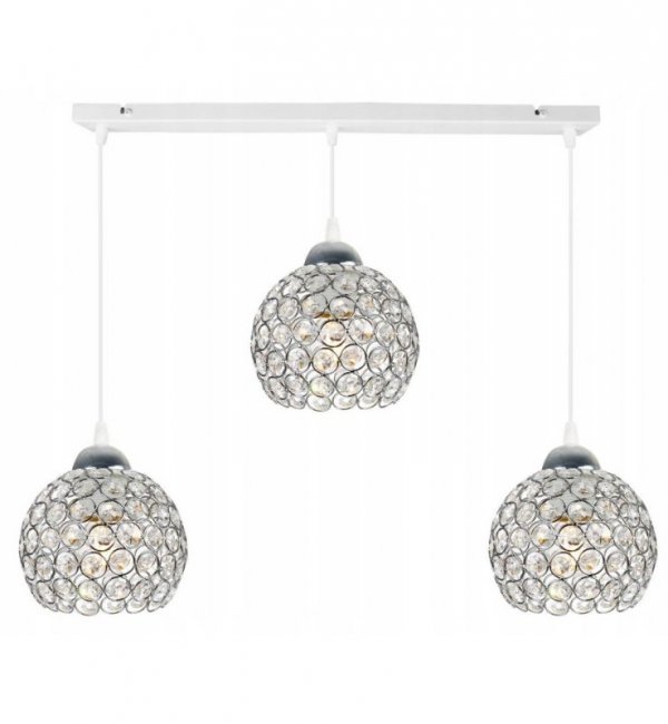 Lampa wisząca ze szklanymi kloszami - CRYSTAL 2221/3/C