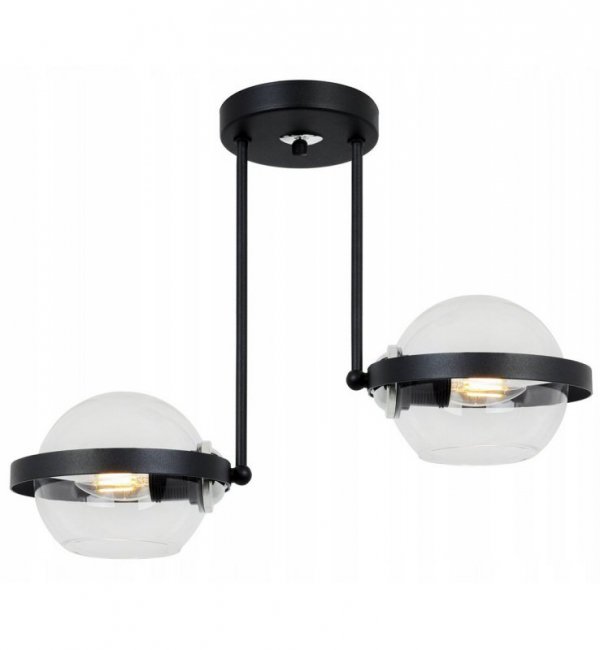 Lampa wisząca ze szklanymi kloszami - RING 2340/2/B LIGHT HOME