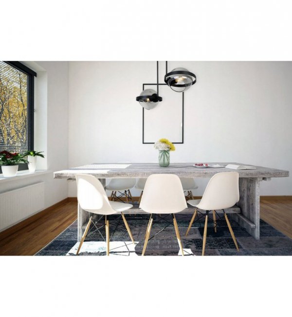 Lampa wisząca ze szklanymi kloszami - RING 2340/2/G LIGHT HOME