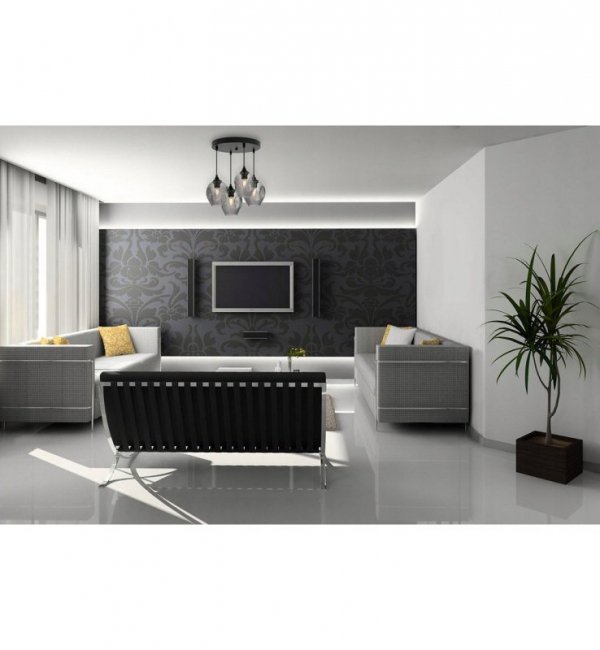 Lampa wisząca ze szklanymi kloszami - PRAGA 2235/4/OW LIGHT HOME