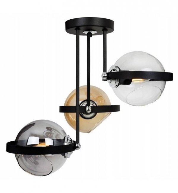 Lampa sufitowa ze szklanymi kloszami - RING 2340/3/MIX LIGHT HOME