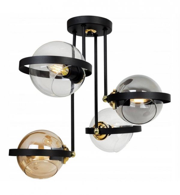 Lampa sufitowa ze szklanymi kloszami - RING 2340/4/MIX LIGHT HOME