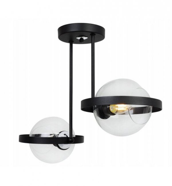 Lampa sufitowa ze szklanymi kloszami - RING HAGA 2345/2/B LIGHT HOME