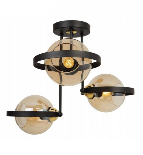 Lampa sufitowa ze szklanymi kloszami - RING HAGA 2345/3/M LIGHT HOME