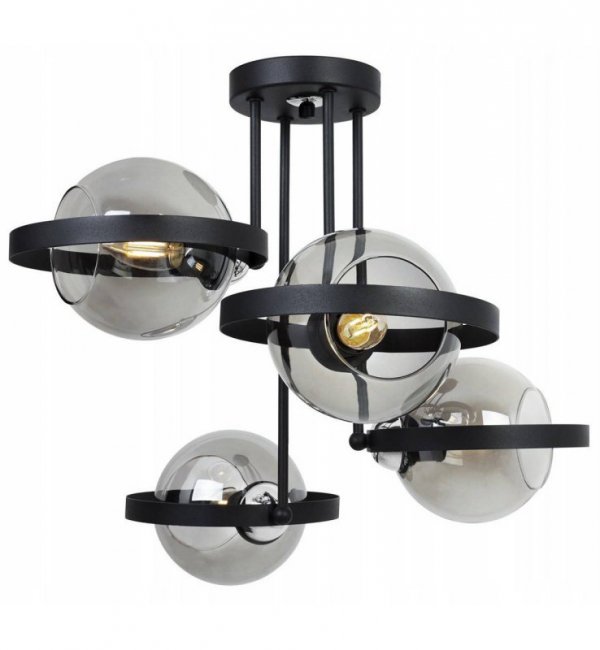 Lampa sufitowa ze szklanymi kloszami - RING HAGA 2345/4/G LIGHT HOME