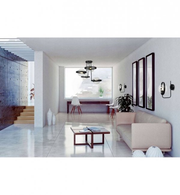 Kinkiet nowoczesny - RING HAGA 2346/K/B LIGHT HOME