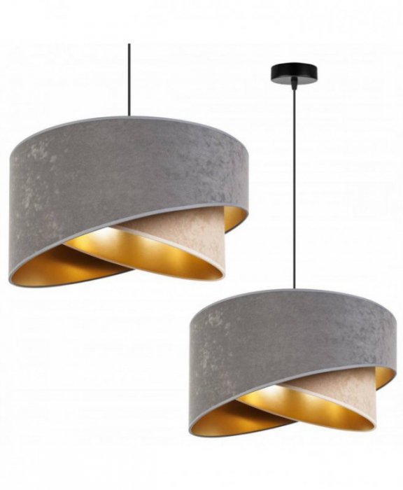 Lampa wisząca z abażurami - MEDIOLAN 2355/1/SB LIGHT HOME