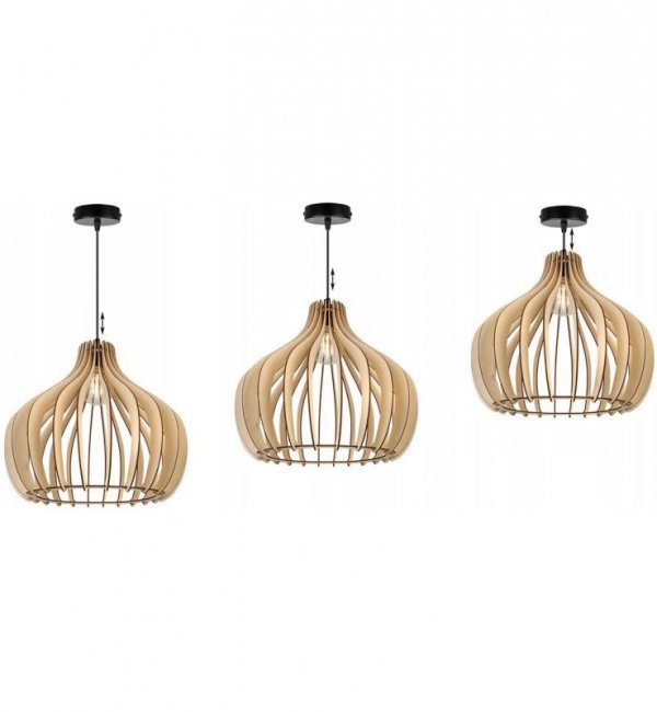 Zwis wiszący pojedynczy dekoracyjny - TIMBER 2363/1 LIGHT HOME