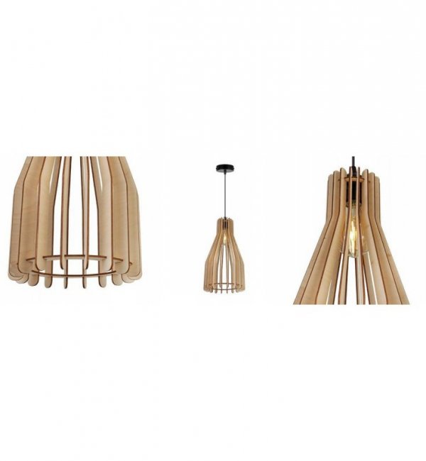 Zwis wiszący pojedynczy dekoracyjny - TIMBER 2364/1 LIGHT HOME