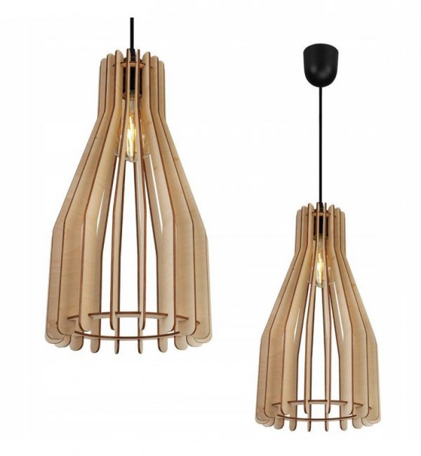 Zwis wiszący pojedynczy dekoracyjny - TIMBER 2364/1/LP LIGHT HOME