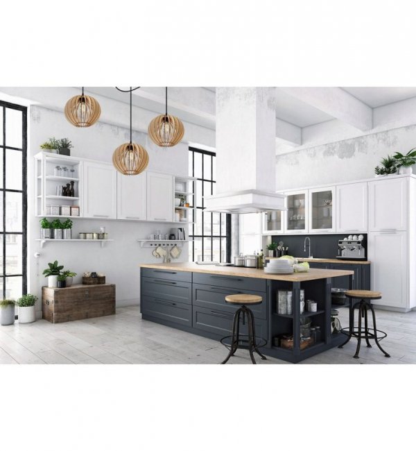 Lampa wisząca nowoczesna - SPIDER TIMBER 2362/3 LIGHT HOME