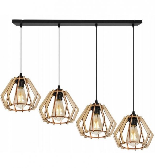 Lampa wisząca nowoczesna - TIMBER 2360/4 LIGHT HOME