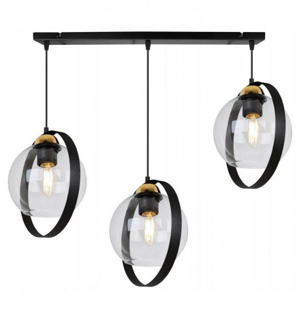 Lampa sufitowa ze szklanymi kloszami - RING HAGA 2346/3/B LIGHT HOME