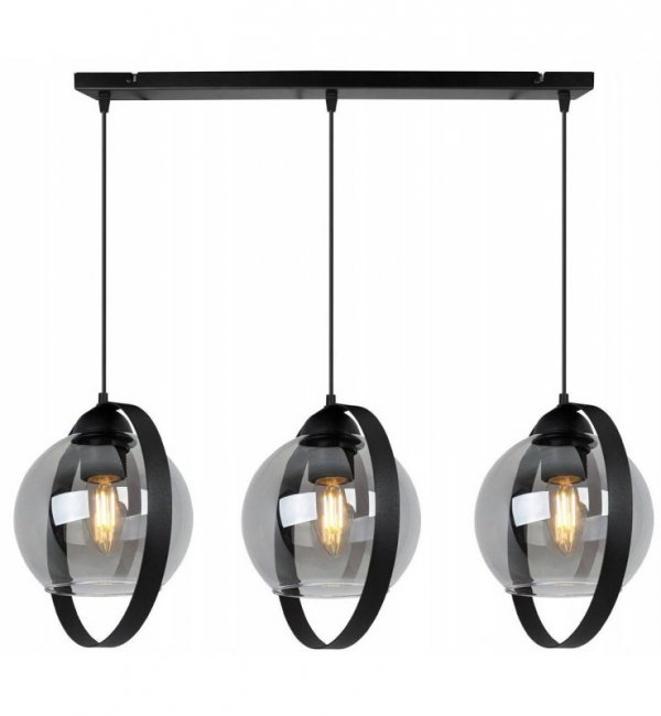 Lampa sufitowa ze szklanymi kloszami - RING HAGA 2346/3/G LIGHT HOME