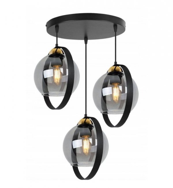 Lampa sufitowa ze szklanymi kloszami - RING HAGA 2346/3/OW/G LIGHT HOME
