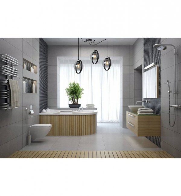 Lampa wisząca ze szklanymi kloszami - SPIDER RING HAGA 2346/3/G LIGHT HOME